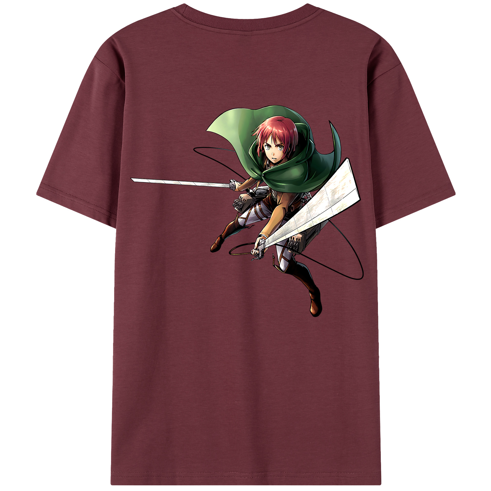 （画像用） 進撃の巨人 Attack on Titan 綿100％半袖Tシャツ（背面プリント）
